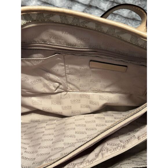 Michael Kors Beige and Cream Large Tote Bag - Picture 10 of 10